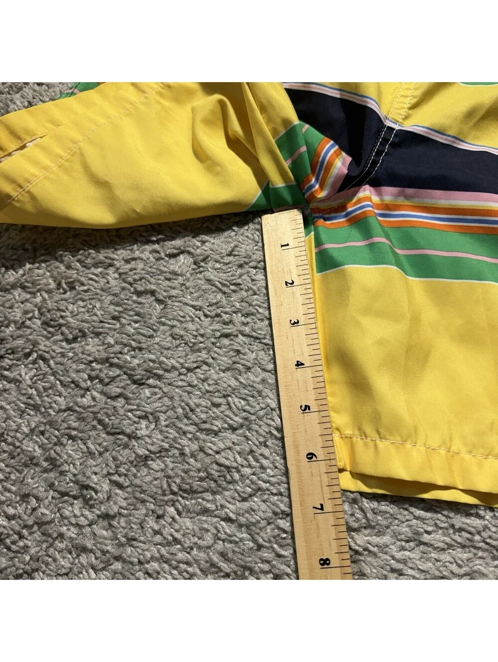 Polo Ralph Lauren Youth Boys Large 14-16 Striped Swim Trunks Lined Drawstring